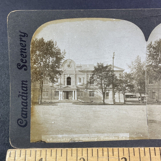 Toronto Administration Building Stereoview Ontario Canada Antique c1901 Y2793