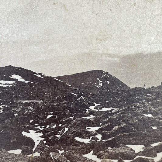 Antique 1870s First Photos Of Mount Washington Stereoview Photo Card P1158