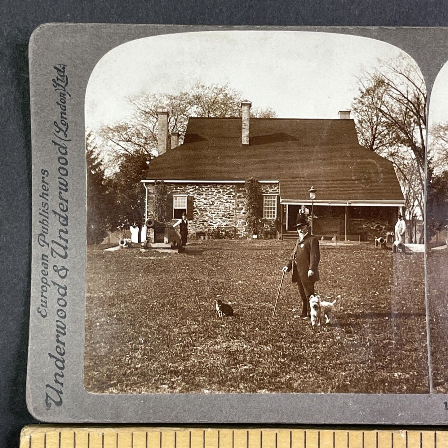 George Washington Headquarters Stereoview Newburgh New York Antique c1899 Y1131