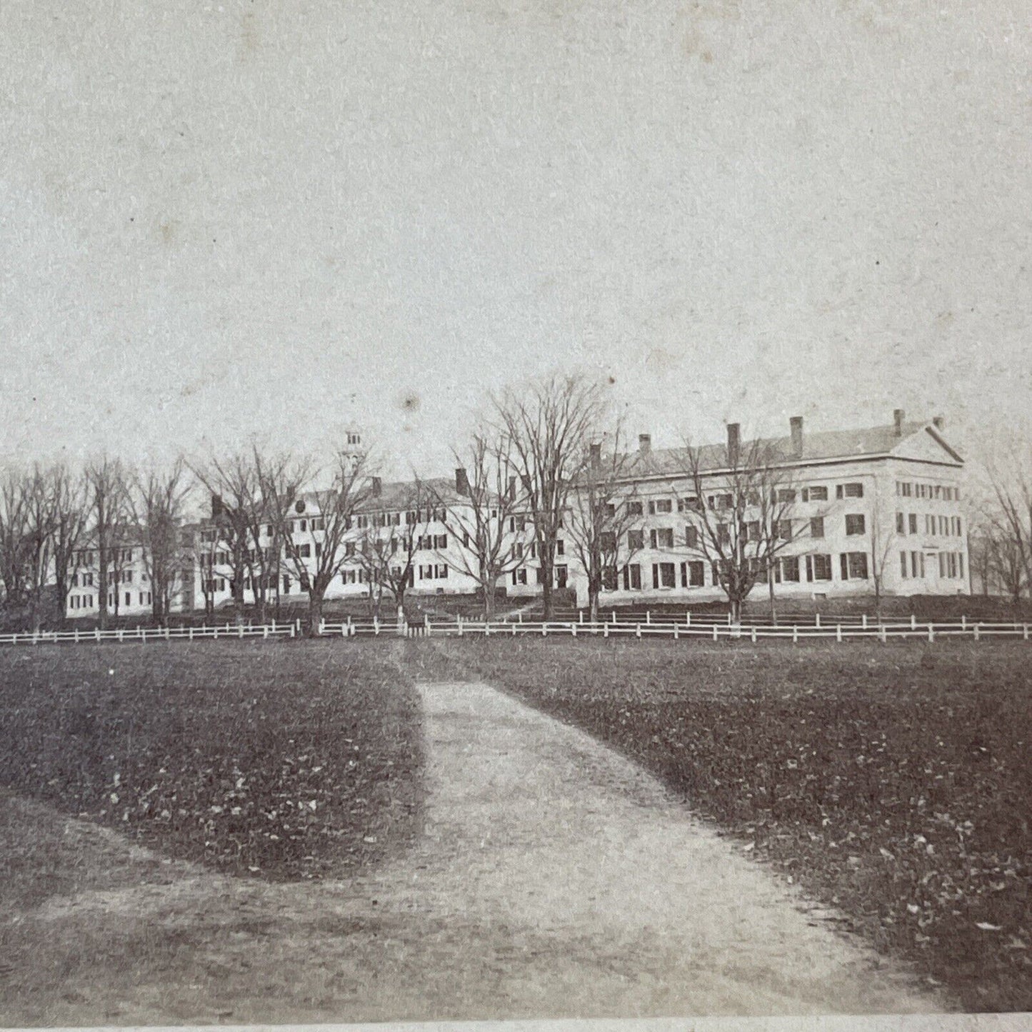 Dartmouth College Hanover NH Stereoview Photo Card HO Bly Antique c1870 X942