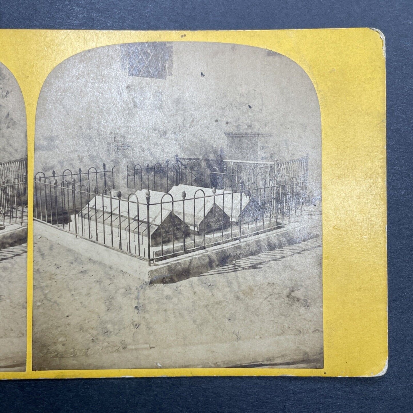 Antique 1866 Graves Of The First Matterhorn Climbers Stereoview Photo Card P1165