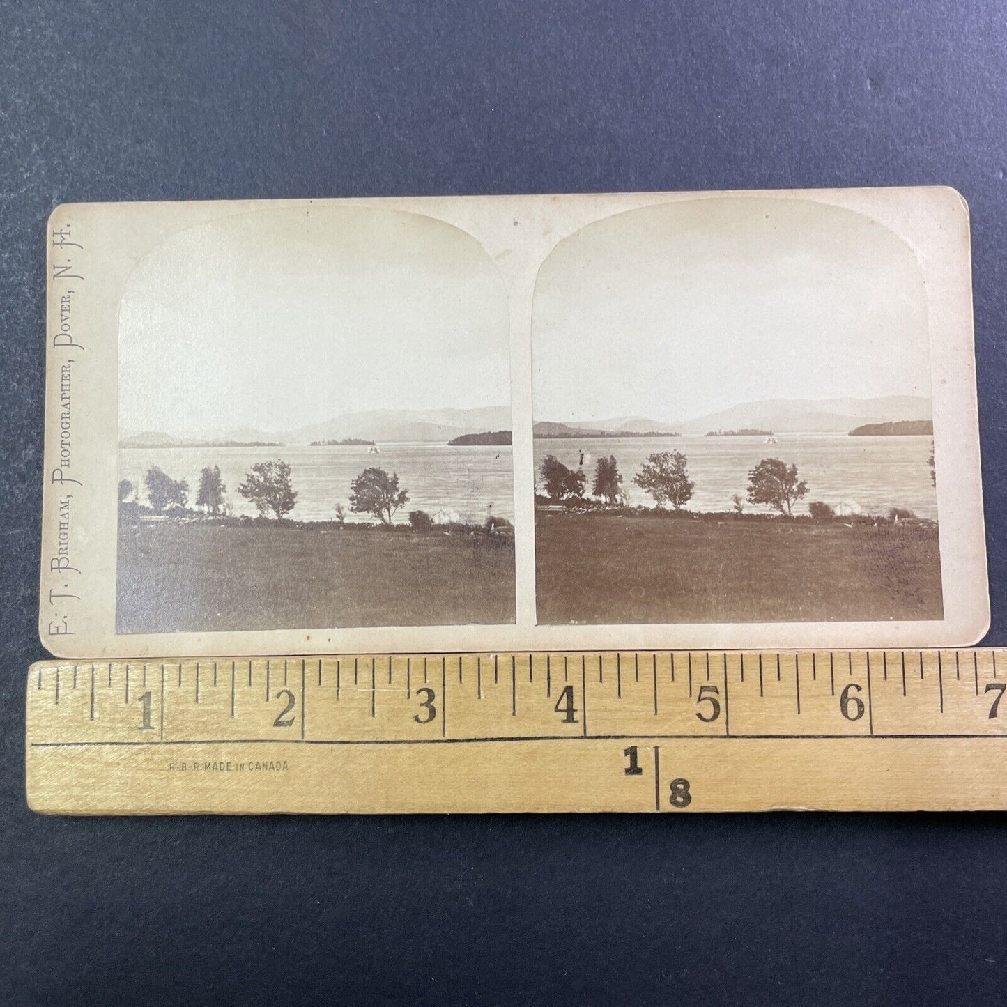 Steamship Lady Of The Lake Steamer Stereoview Winnipesaukee Antique c1875 X1209