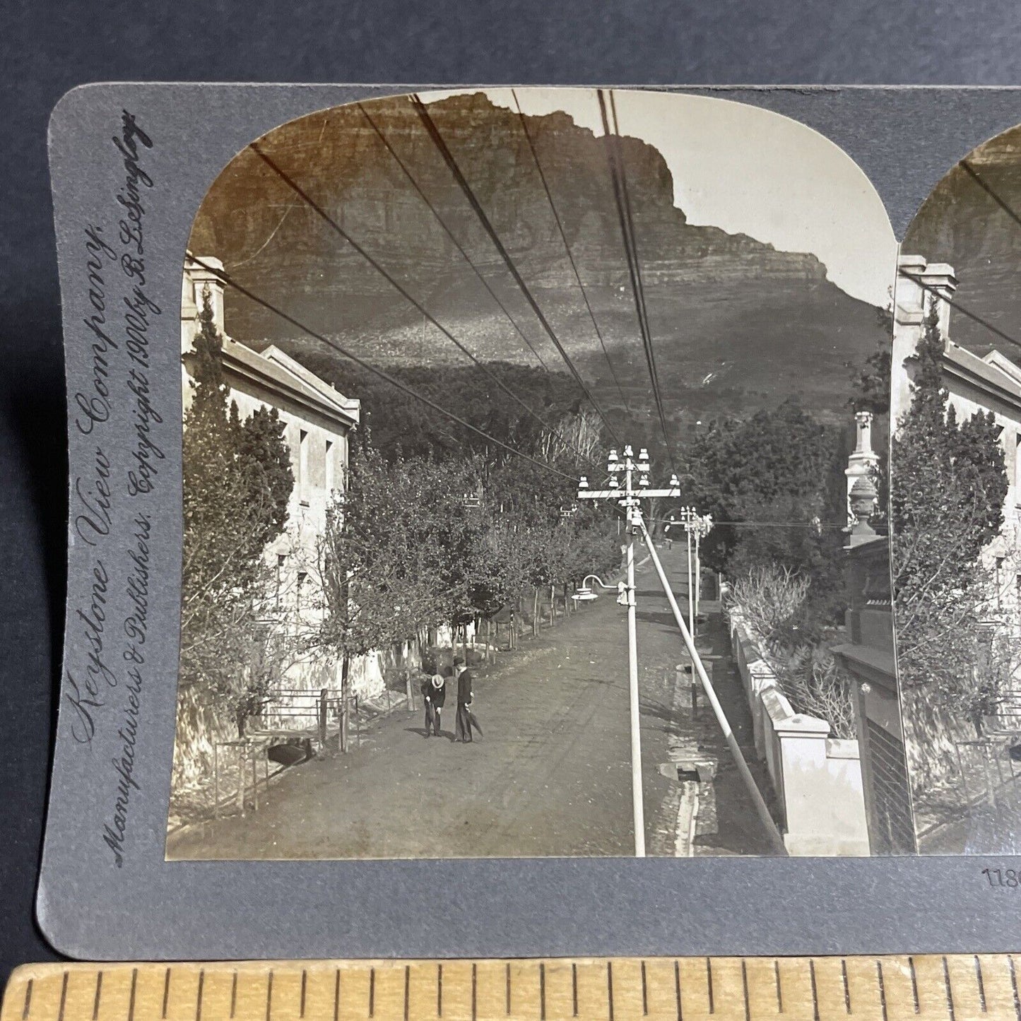 Antique 1900 Main Street In Cape Town South Africa Stereoview Photo Card P5205