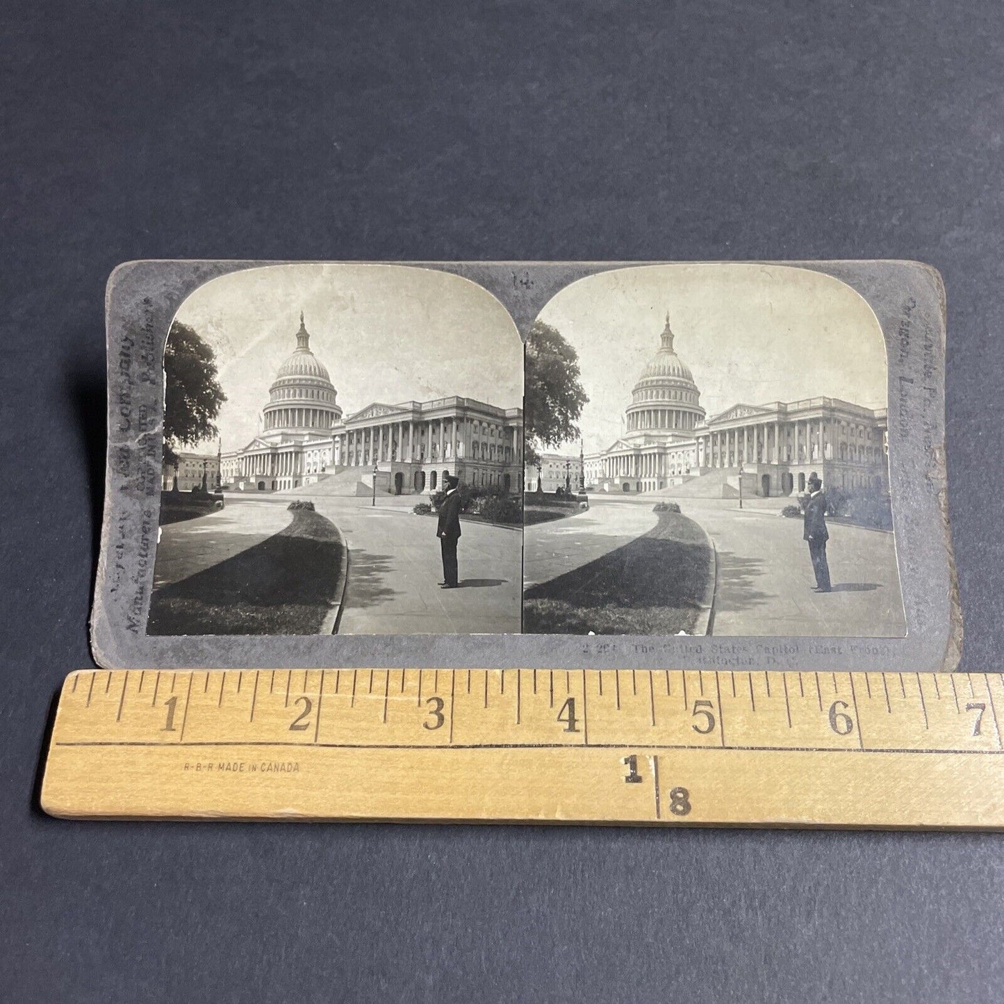 Antique 1909 US Capitol Building Washington DC Stereoview Photo Card P4305