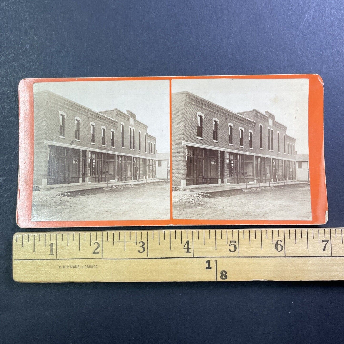 Ransom Brothers Store Stereoview Ransomville? New York? Antique c1870 X4249