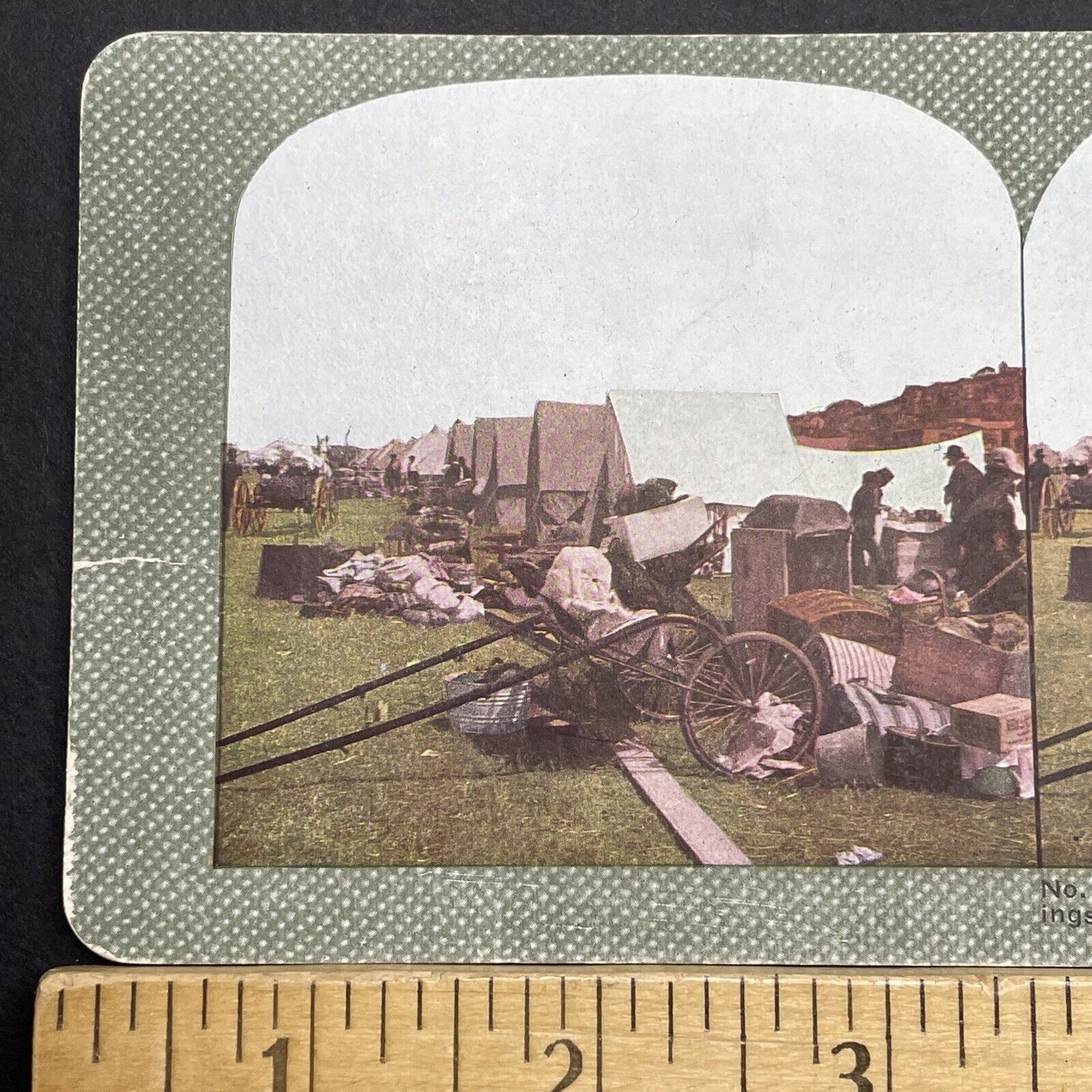 Antique 1910s San Francisco Earthquake Homeless Stereoview Photo Card 2300-28