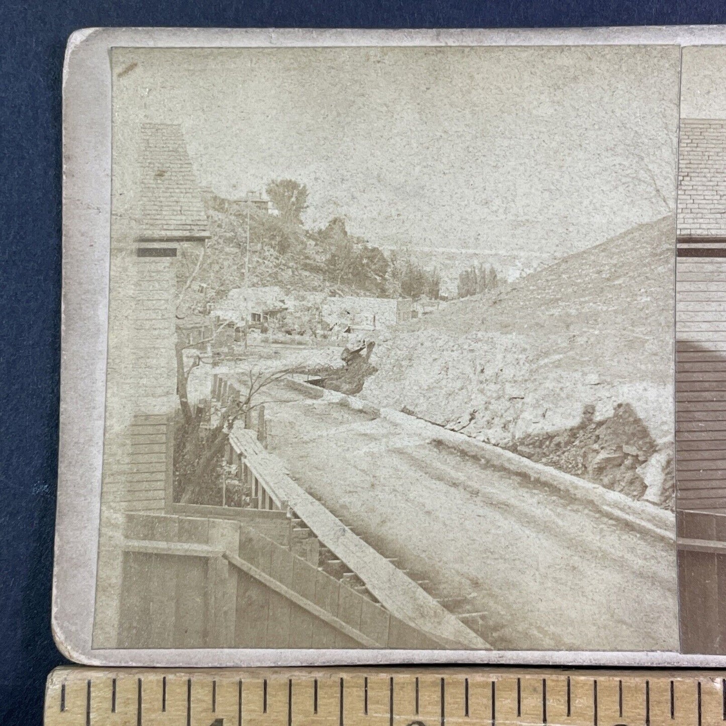 Hill Street And Diamond Street Stereoview San Francisco OOAK Antique c1870 X1801