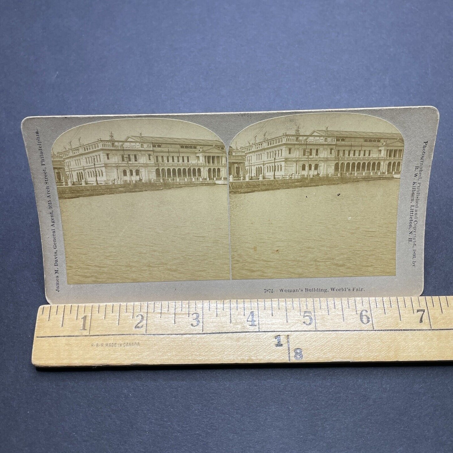 Antique 1883 Columbian Exposition Chicago Illinois Stereoview Photo Card P1846