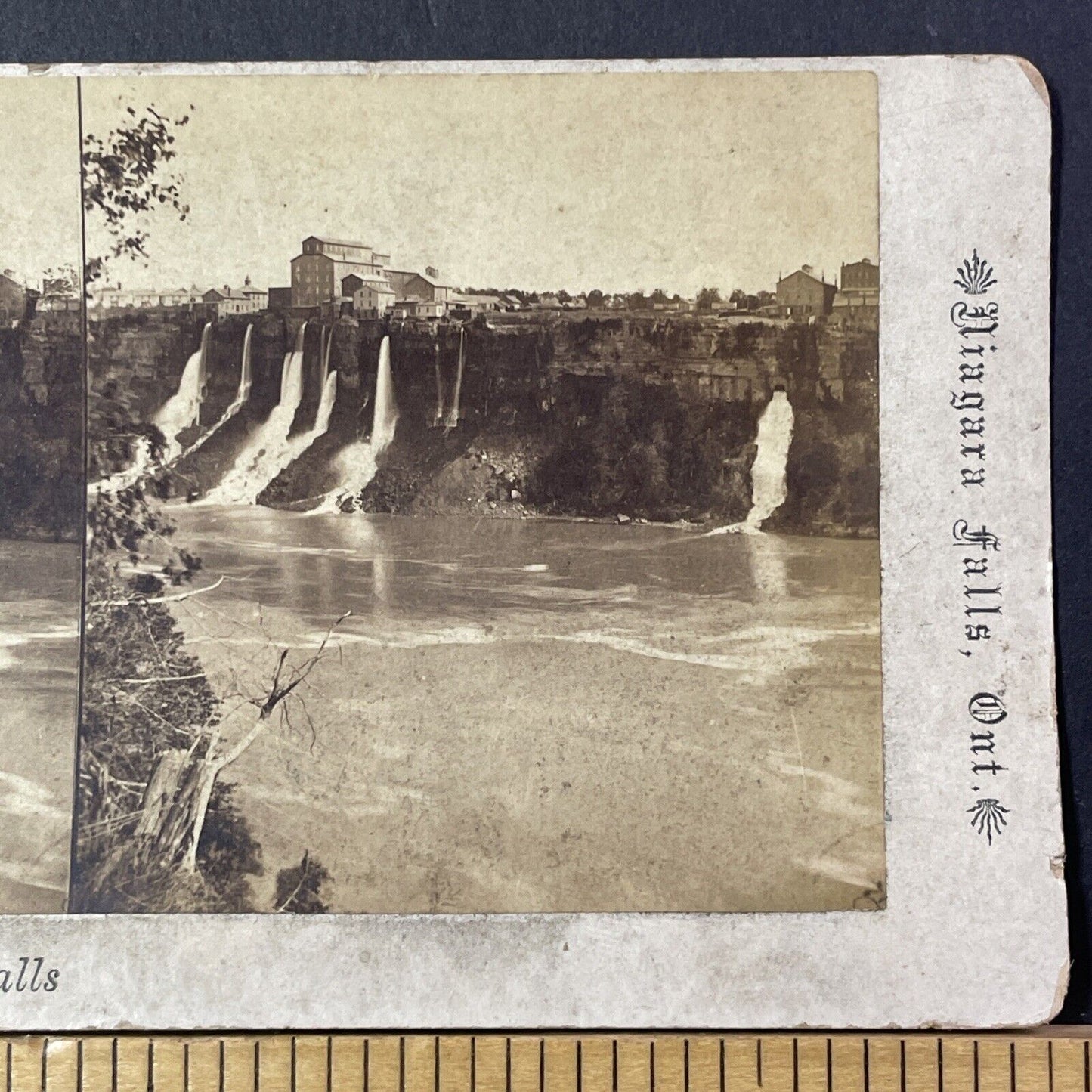 Hydro Electric Power Plant Stereoview Niagara Falls Zybach Antique c1885 X1232