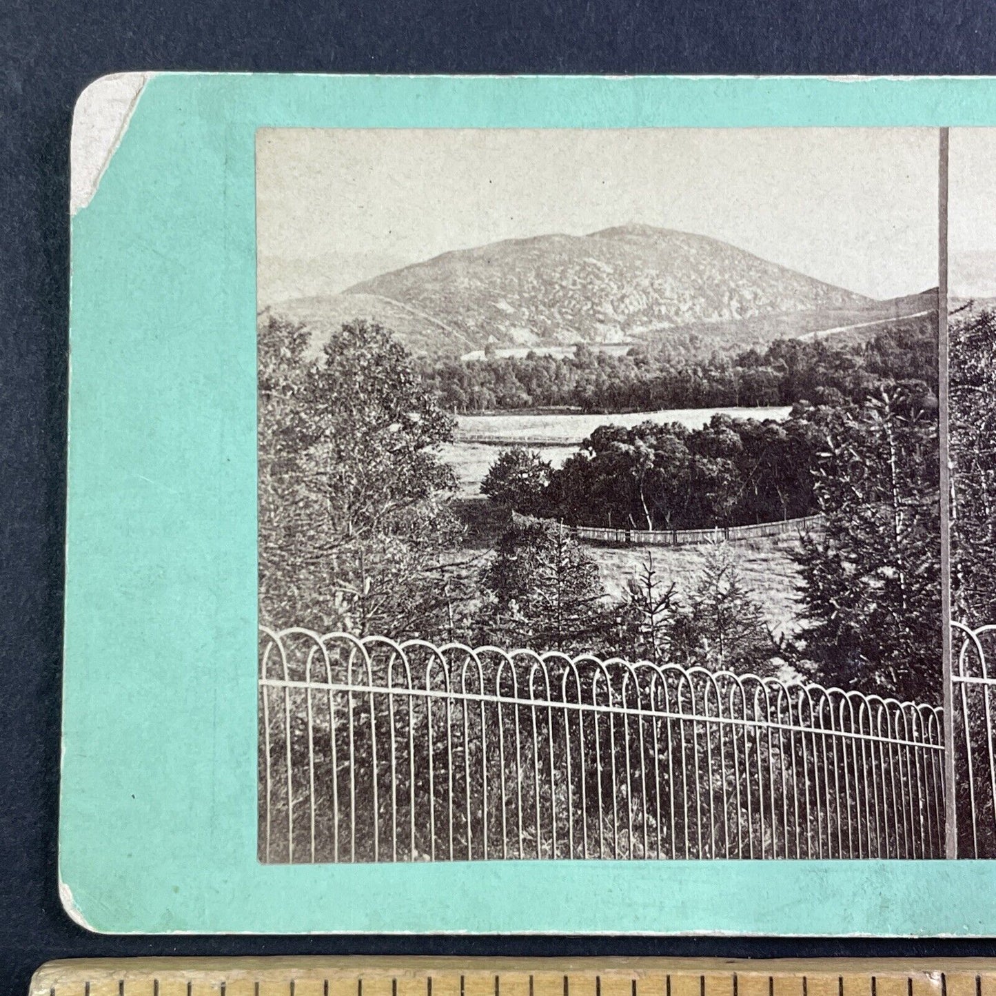 Albert Cairn Balmoral Cairns Deeside Scotland Stereoview Antique c1855 X3669