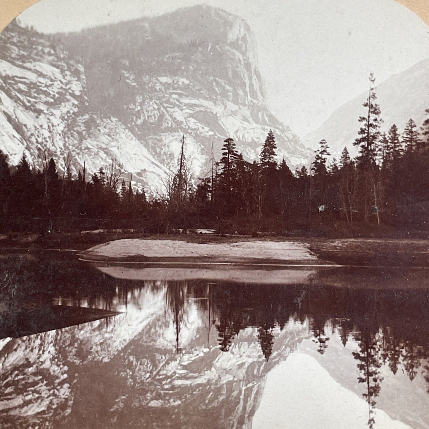 Mirror Lake Yosemite Yo-Semite California Stereoview Antique c1899 X1600