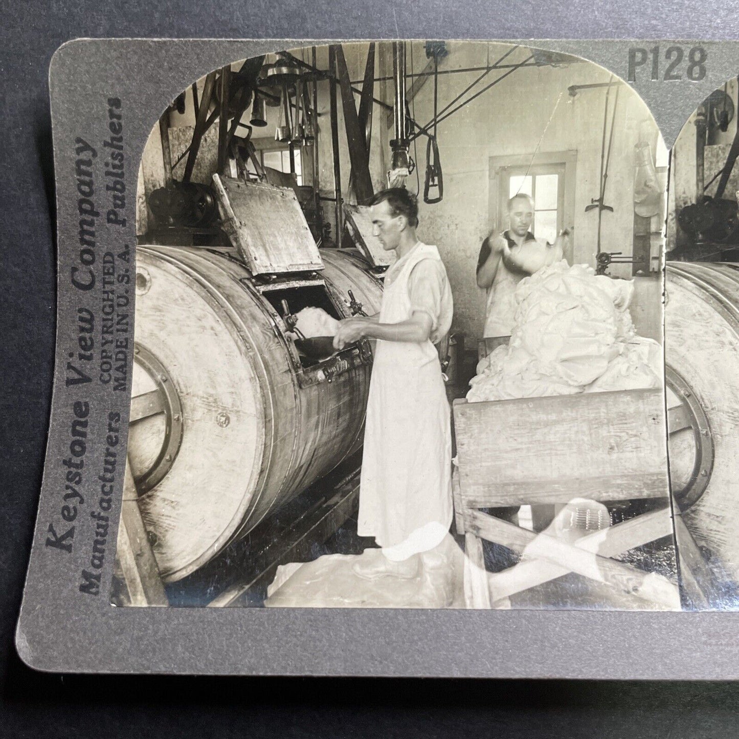 Antique 1918 Butter Factory Cohocton Creamery NY Stereoview Photo Card P1447