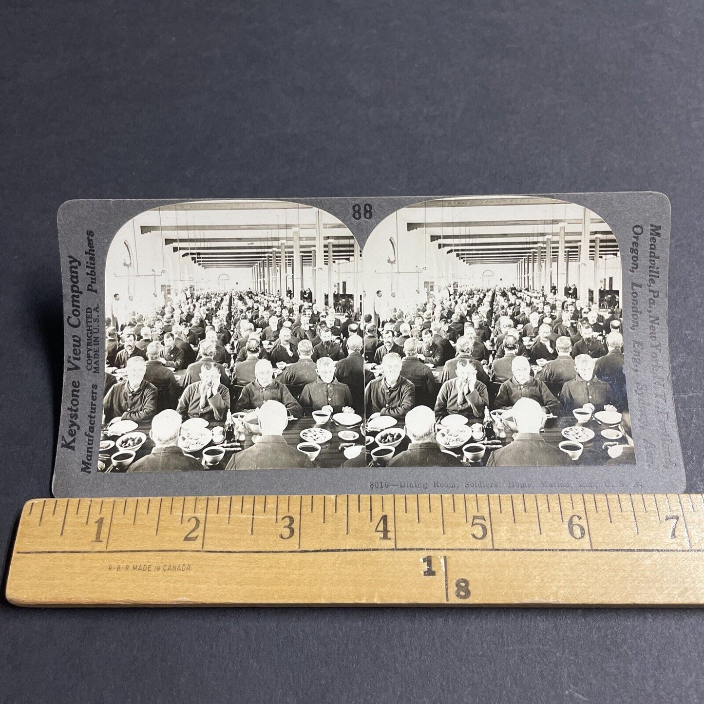 Antique 1913 An 1890s Photo Of Civil War Veterans Stereoview Photo Card P4824