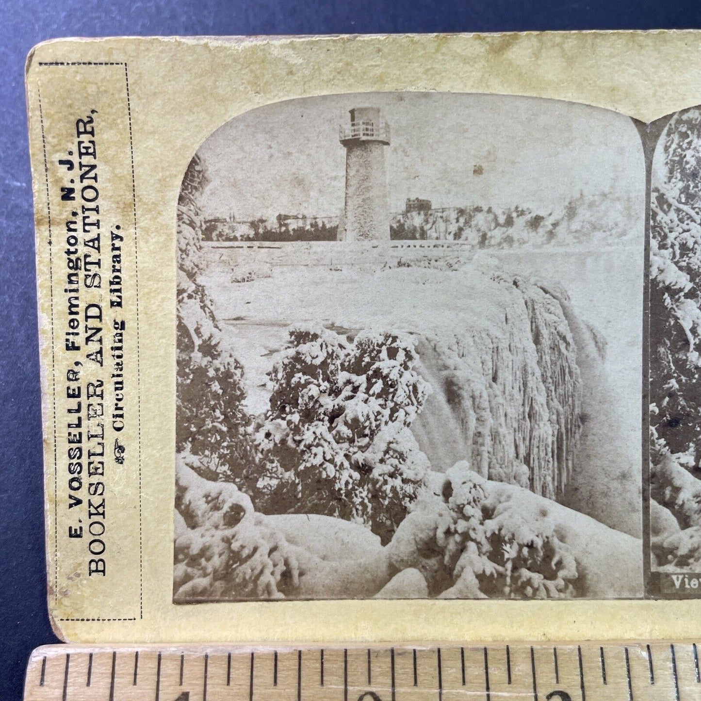 Antique 1869 Terrapin Tower Goat Island Niagara Falls Stereoview Photo Card 3324