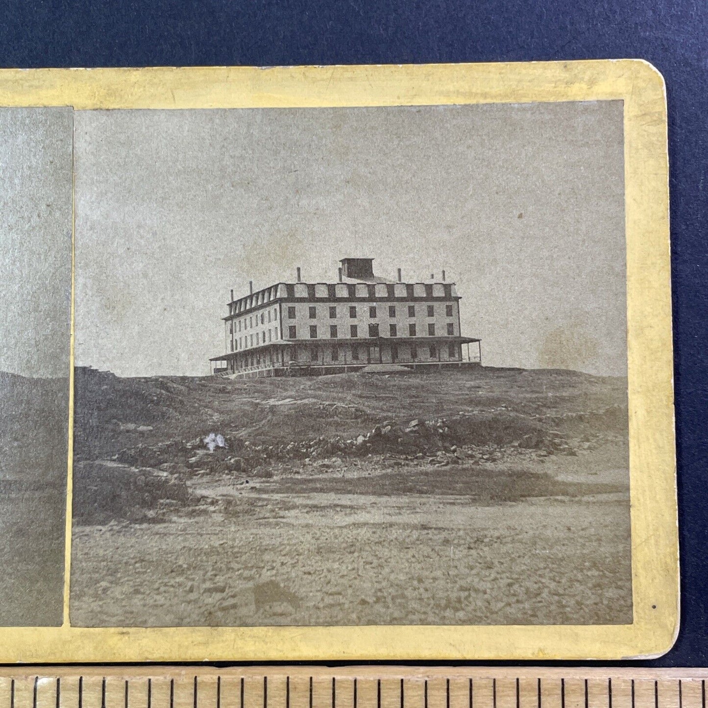 The Marshall House Stereoview York Harbor Maine AP Munger Antique c1871 X999