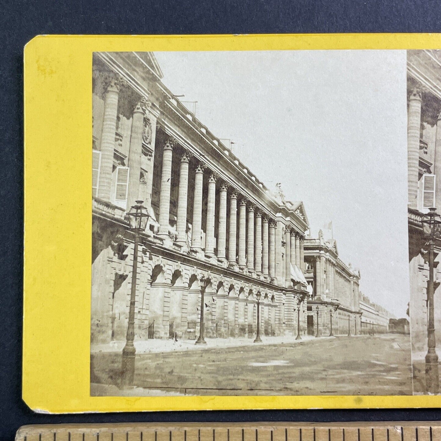 Place de la Concorde Paris France Stereoview Concord Place Antique c1870 X4061