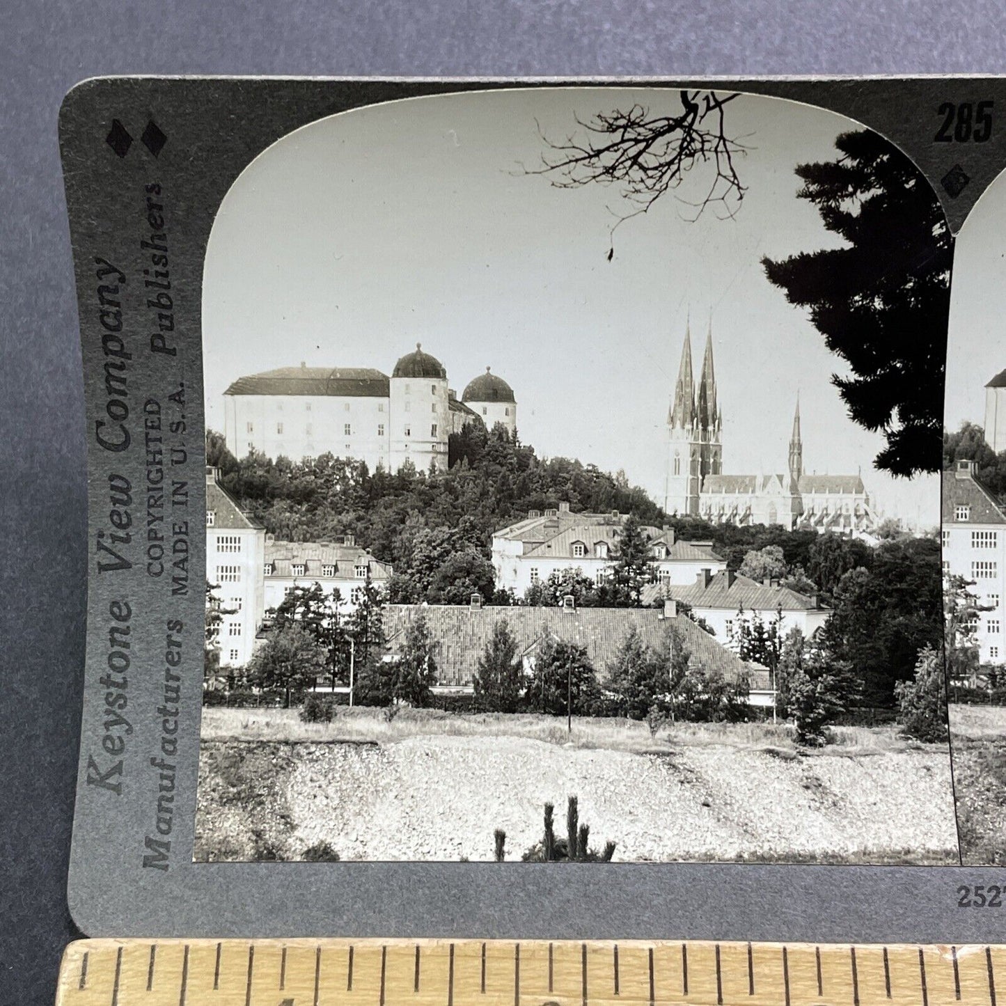 Antique 1920s Uppsala University Sweden Stereoview Photo Card V3002