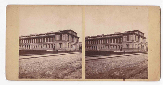 Antique 1860s Die Neue Pynakothek Pinakothek, Munich, Germany Photo Card P232