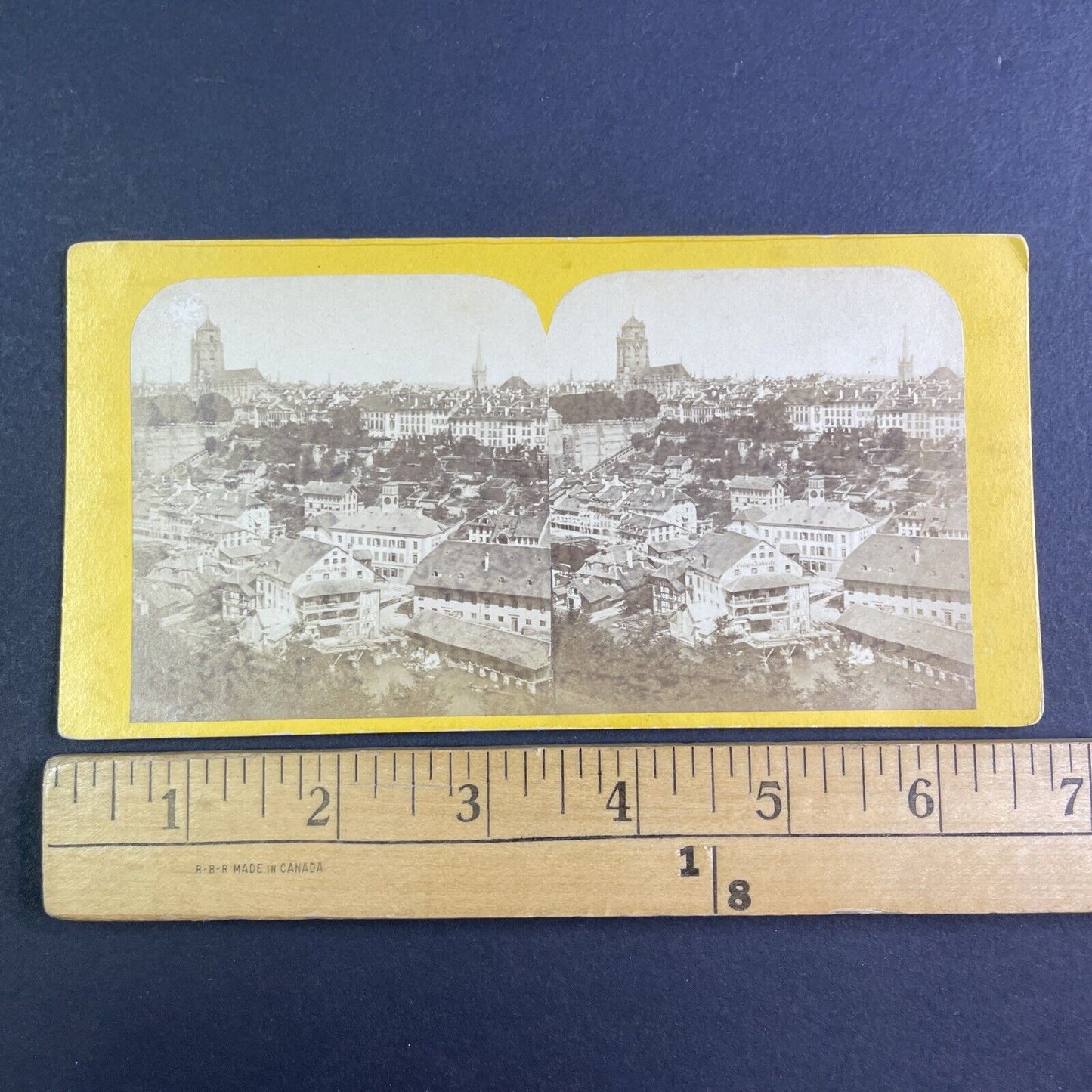 Bern Switzerland Stereoview City View From Cathedral Antique c1865 X3615