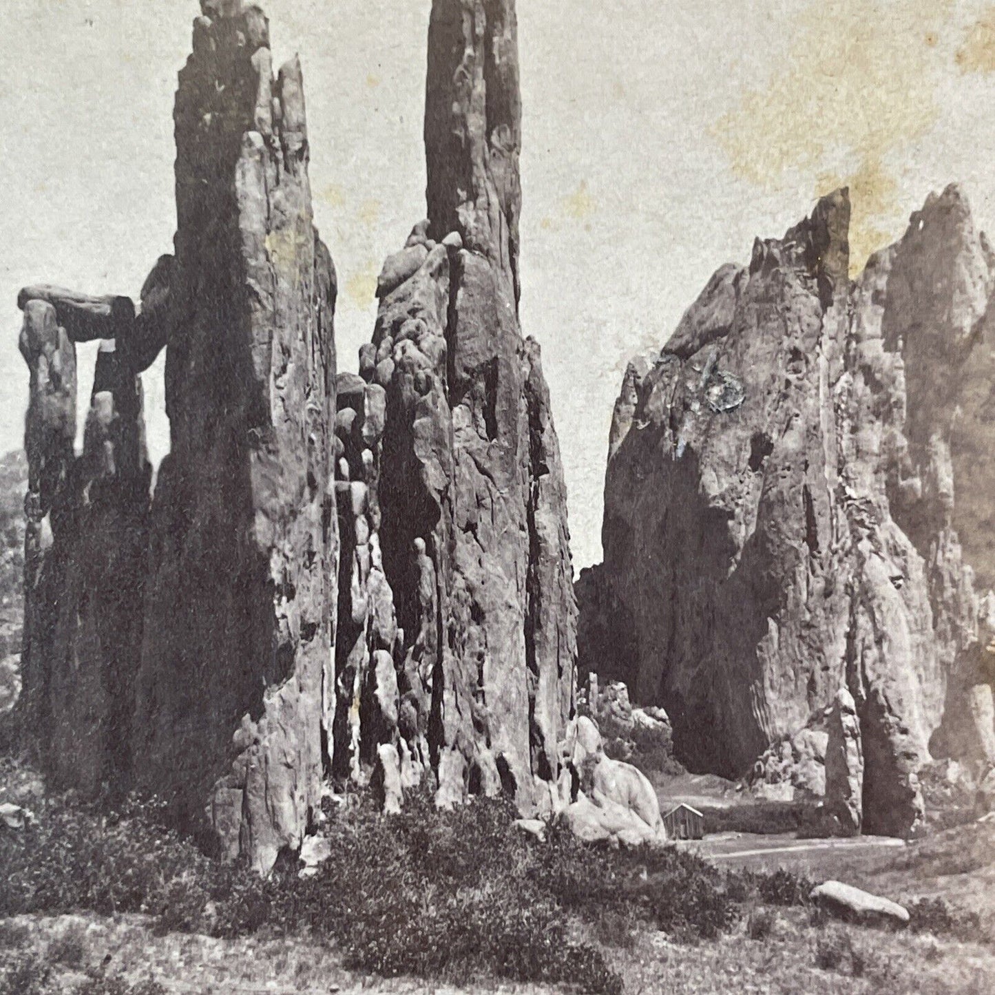 W.H. Jackson Hayden Geological Survey Stereoview Garden Of The Gods c1872 X3639