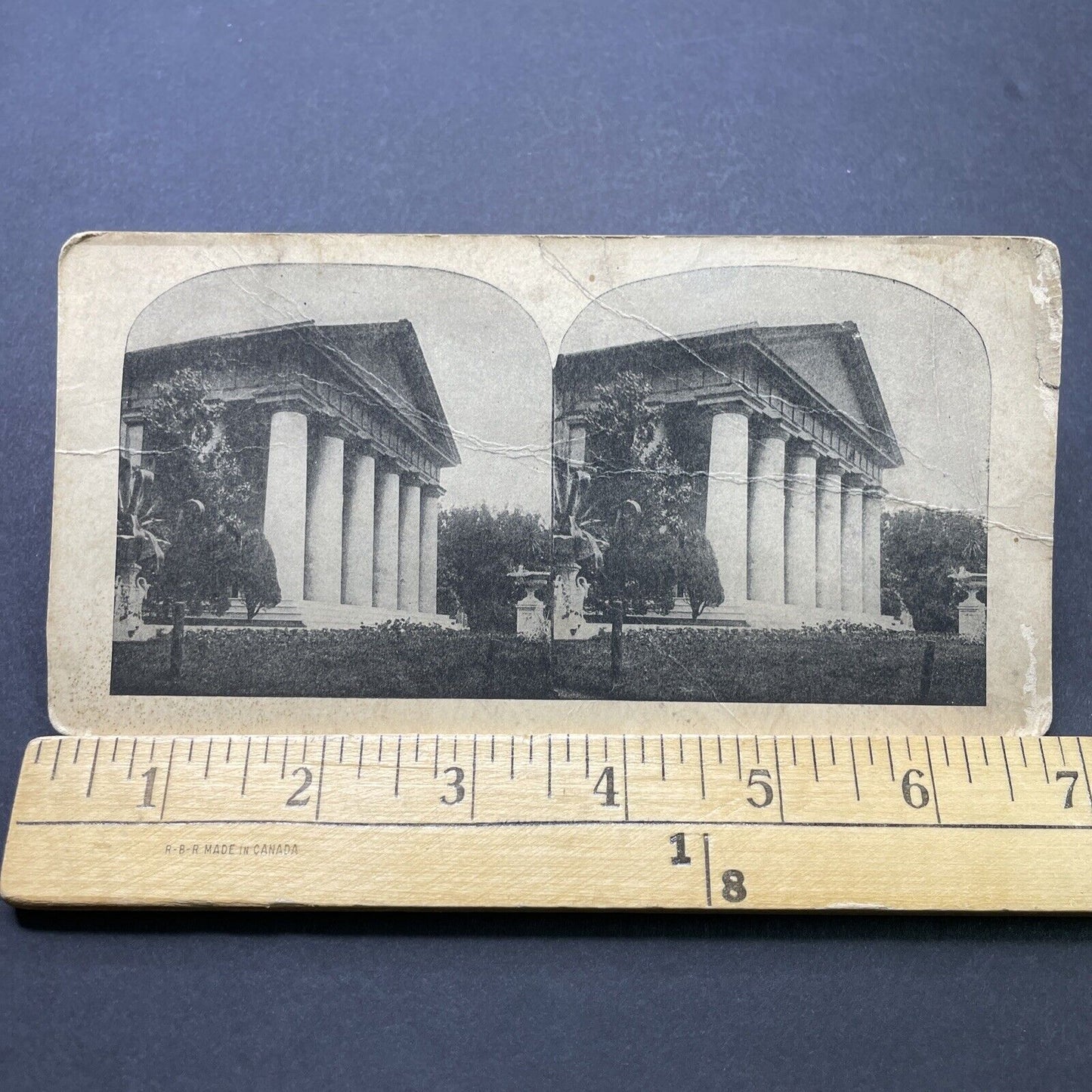 Antique 1860s Robert E Lee Memorial Arlington VA Stereoview Photo Card P2464