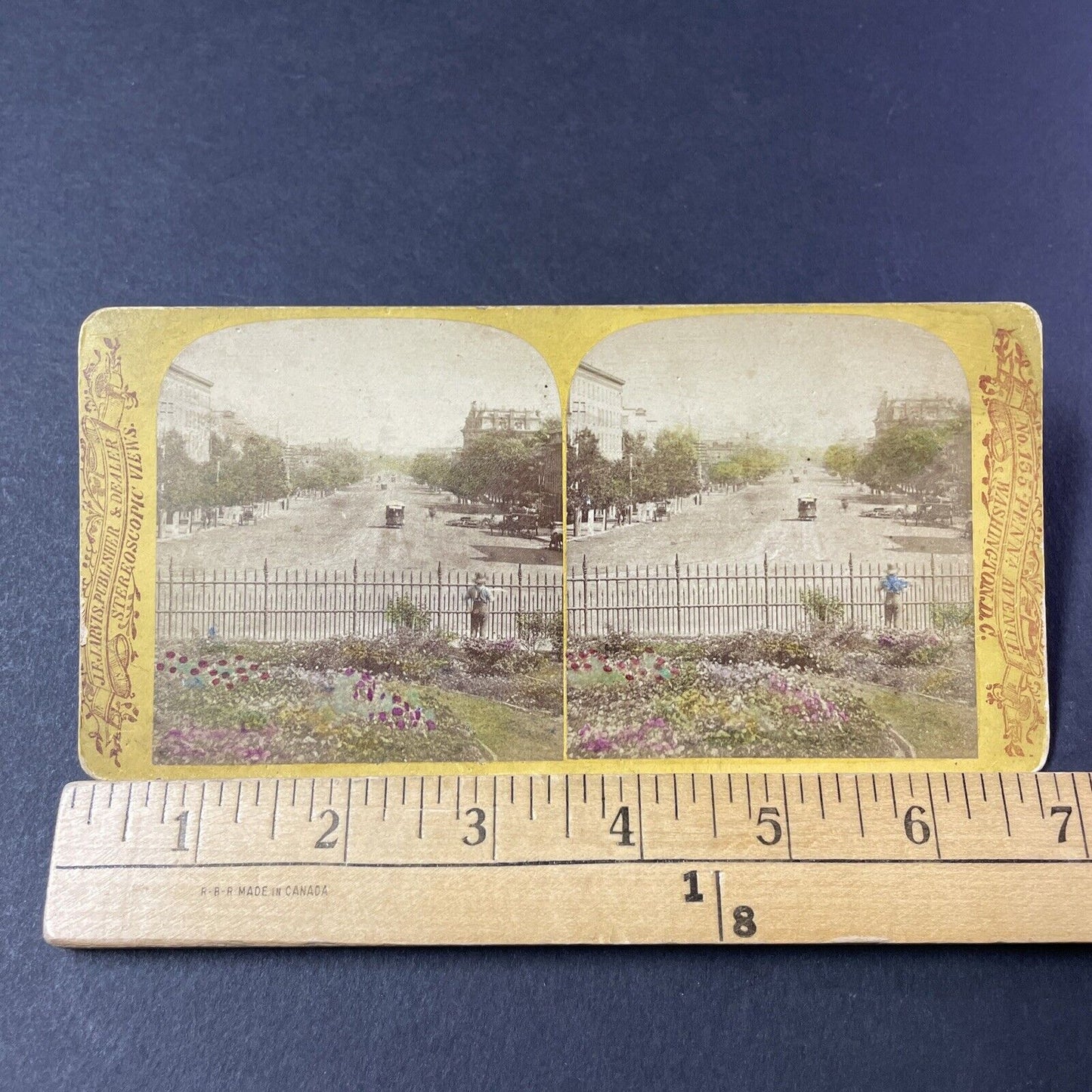 Antique 1870s Pennsylvania Avenue Washington DC Stereoview Photo Card P2460-13