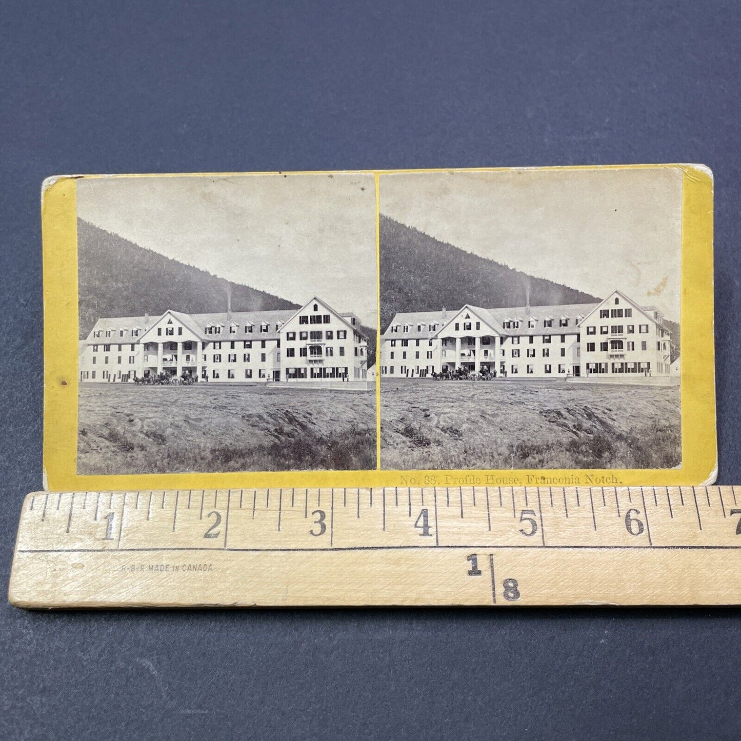 Antique 1869 Profile House Hotel Franconia Notch NH Stereoview Photo Card V2051