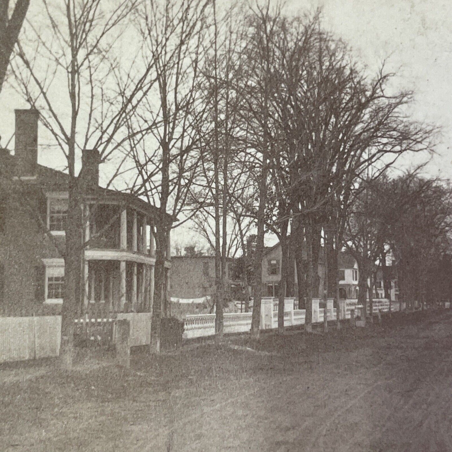 Humphrey Moore House Milford NH Stereoview Photo BF Foster Antique c1872 X857