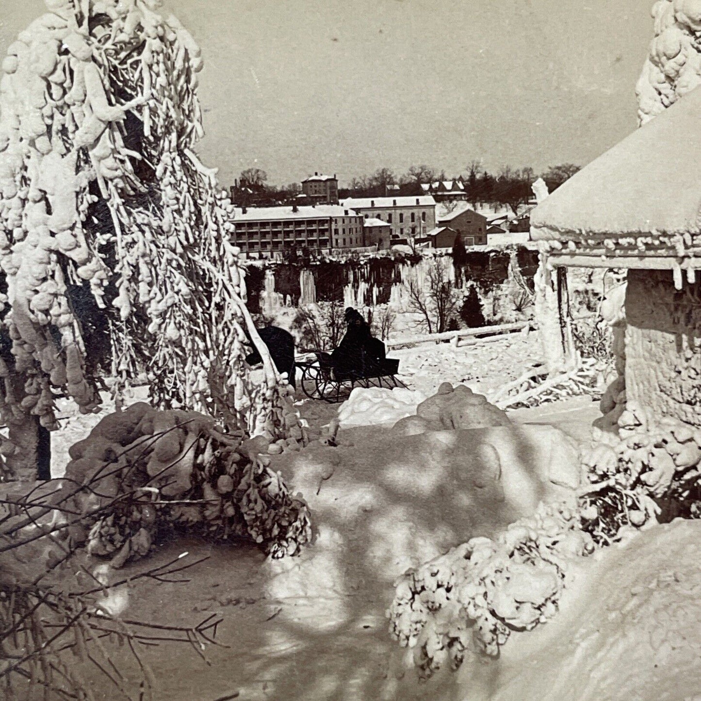 The Clifton House Niagara Falls Canada Stereoview Antique c1898 Y1858