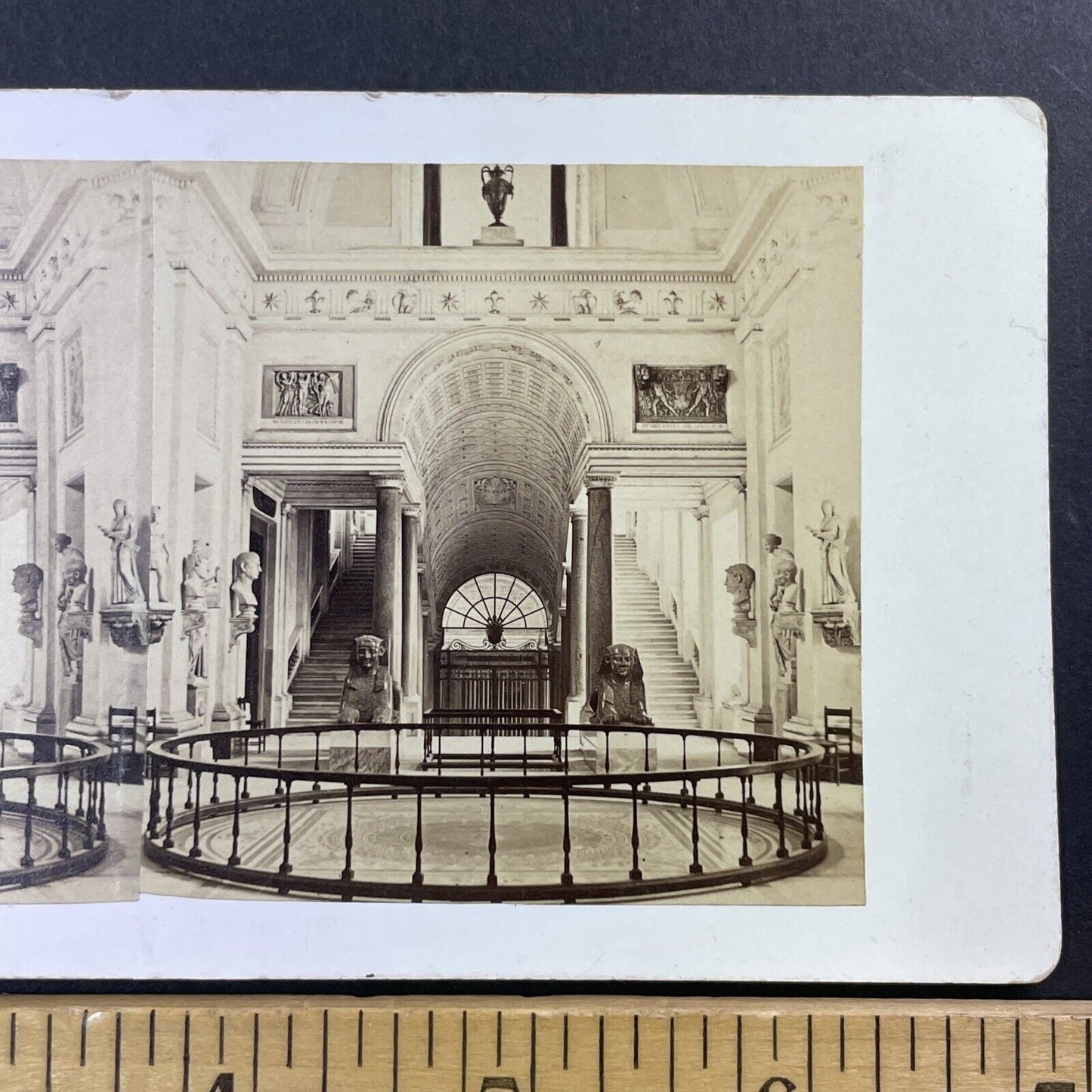 The Vatican Rome Italy Stereoview Interior View Antique c1880 Y018