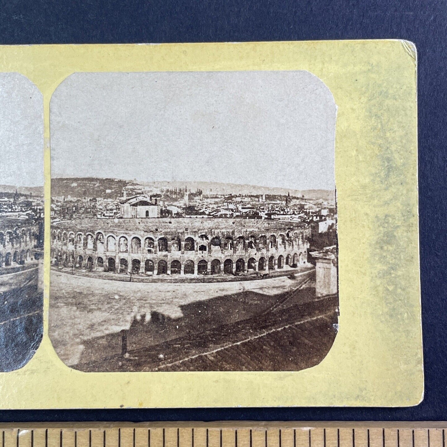 Arena Verona Coliseum In Verona Italy Stereoview Antique c1870 X3243