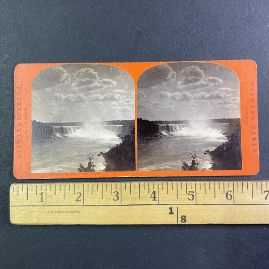 Niagara Falls Full View Stereoview George Curtis Antique c1870s Y2766