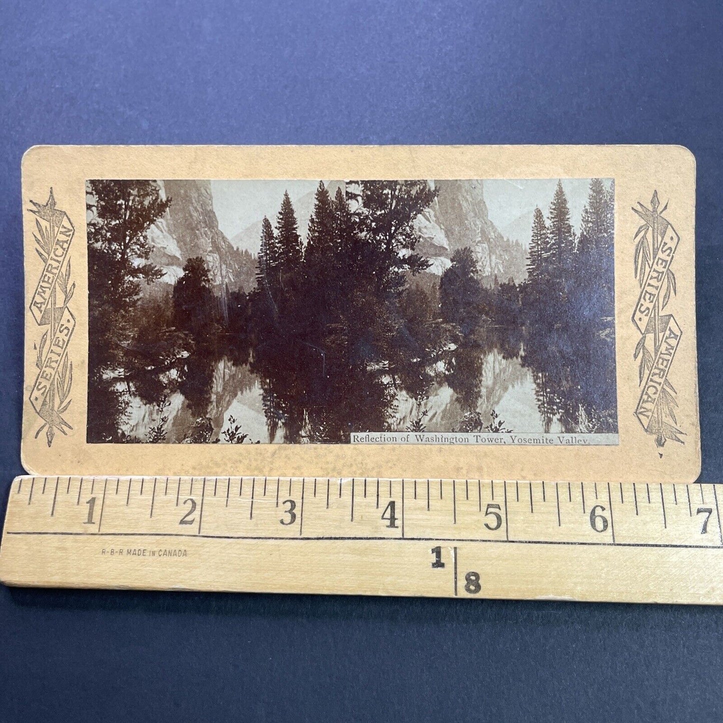 Antique 1870s Mountains In Yosemite Park California Stereoview Photo Card P3588