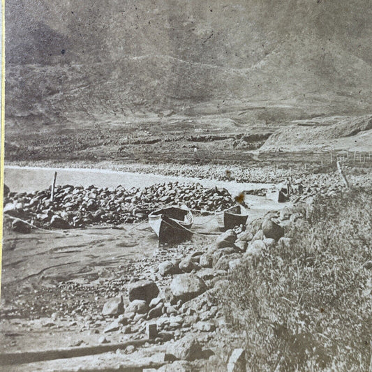 Antique 1874 Robinson Crusoe Island Mountains Chile Stereoview Photo Card P3032