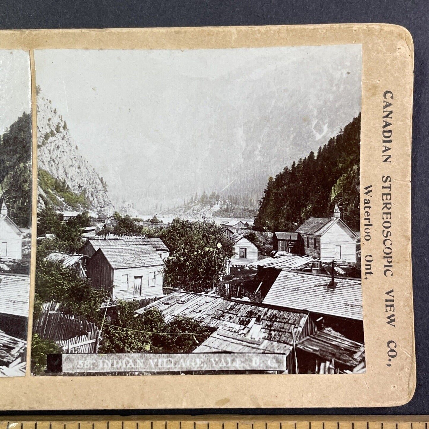 Yale First Nation British Columbia Canada Stereoview CPR Rail Views c1899 Y2109