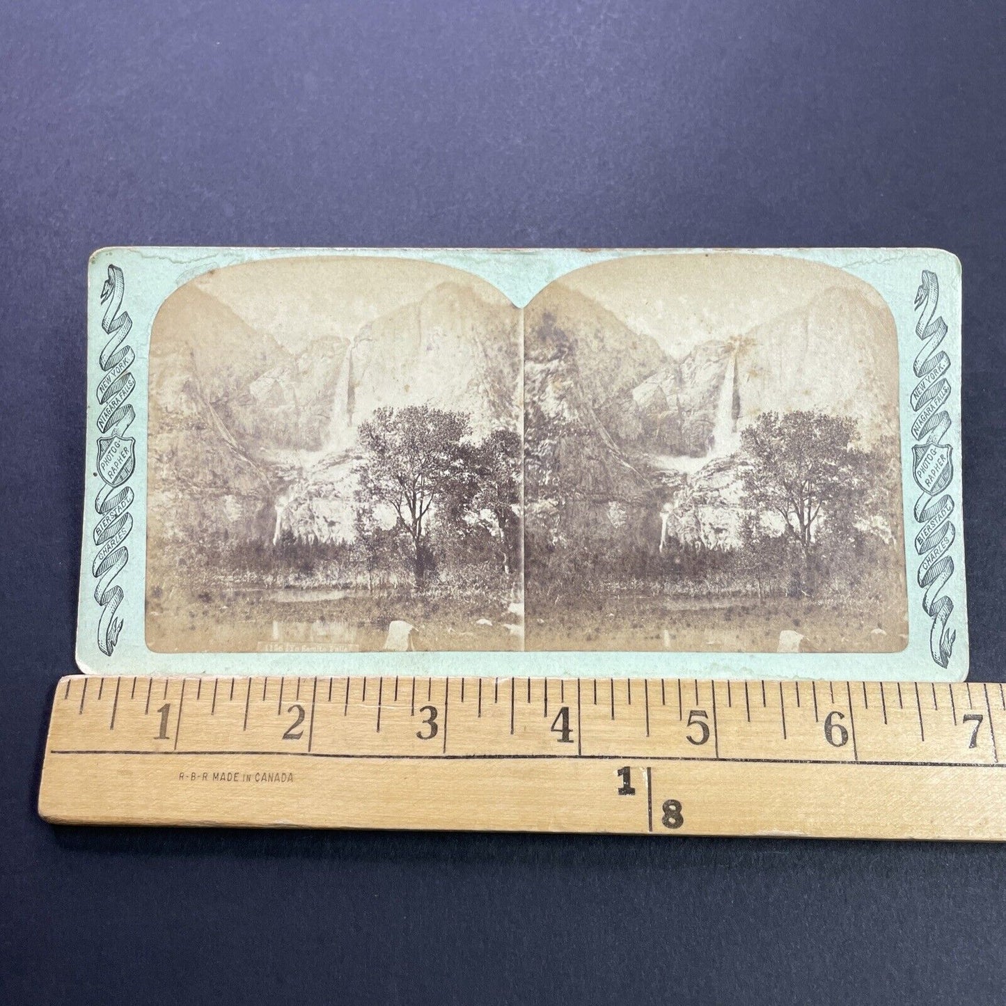 Antique 1880s Yosemite Falls California Stereoview Photo Card P3587