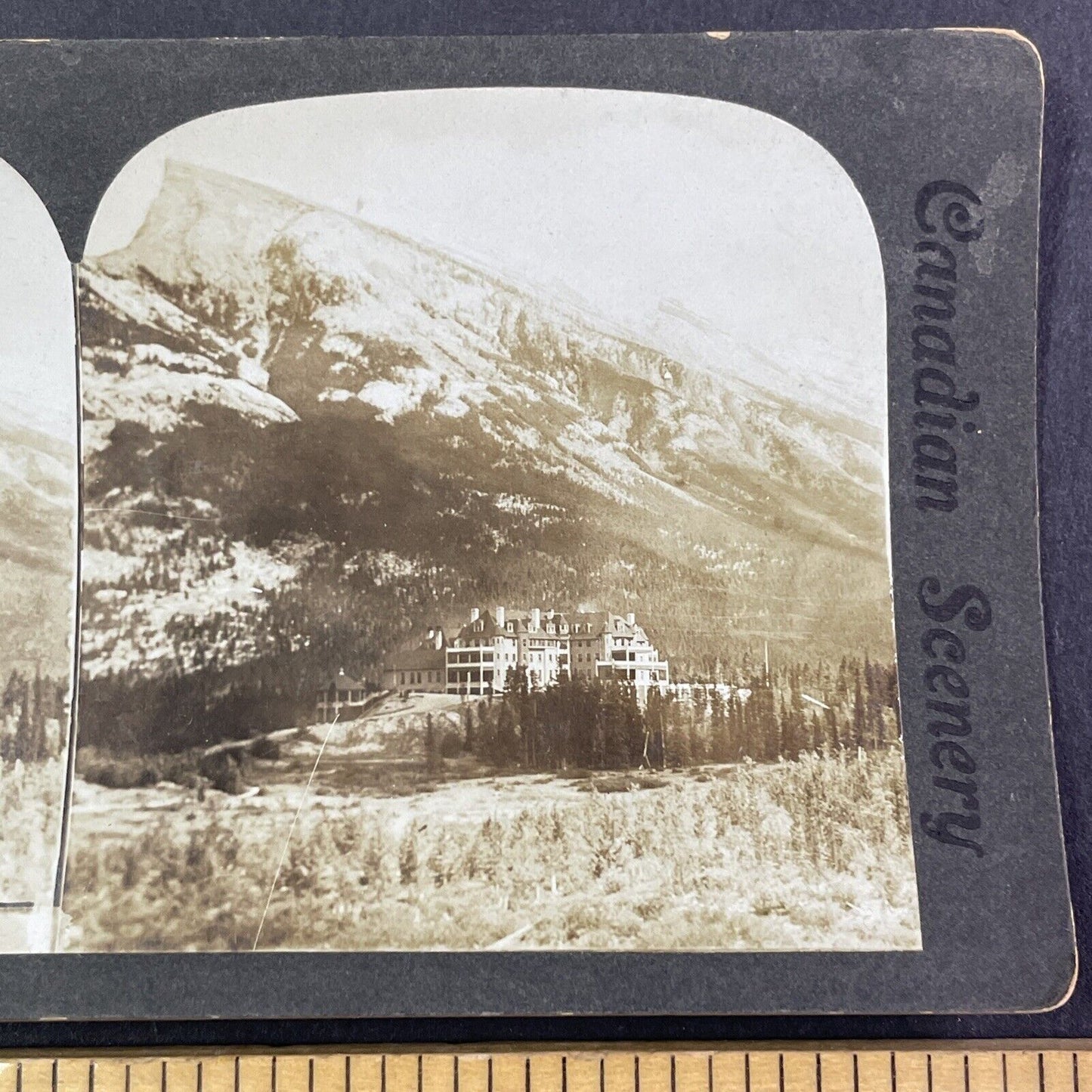 Banff Springs Hotel Alberta Canada Stereoview CPR Rail Views c1890s Y2120