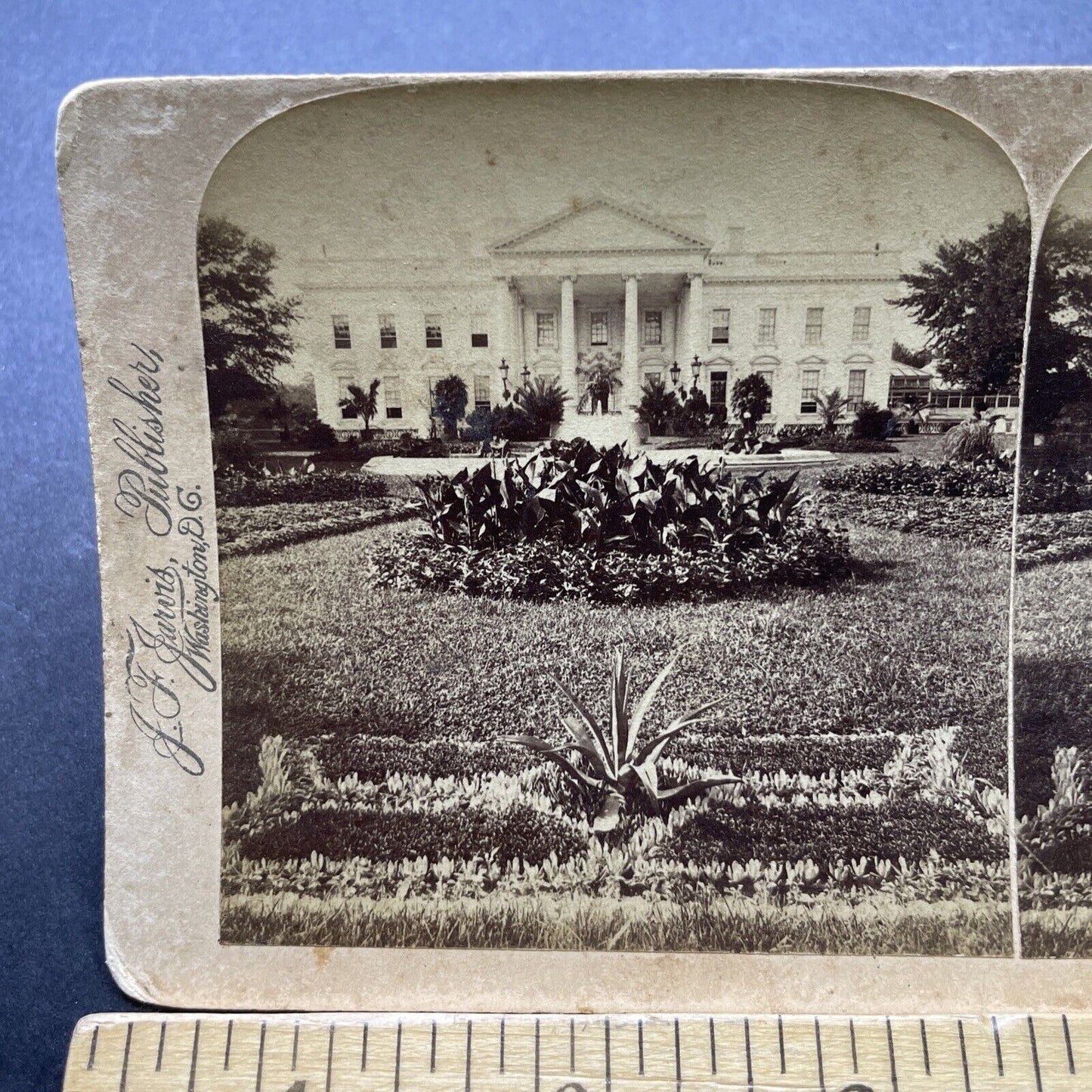 Antique 1880s The White House Washington DC Stereoview Photo Card P2434