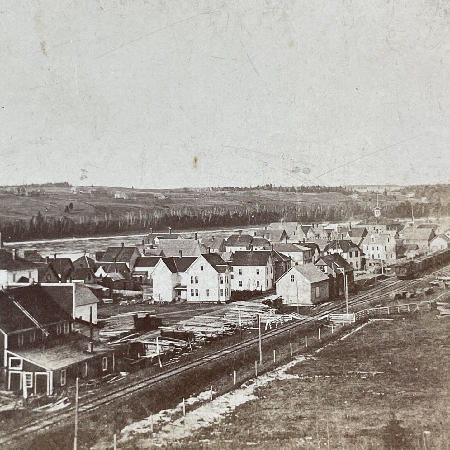 Hartland New Brunswick Canada Stereoview Antique c1899 Y490