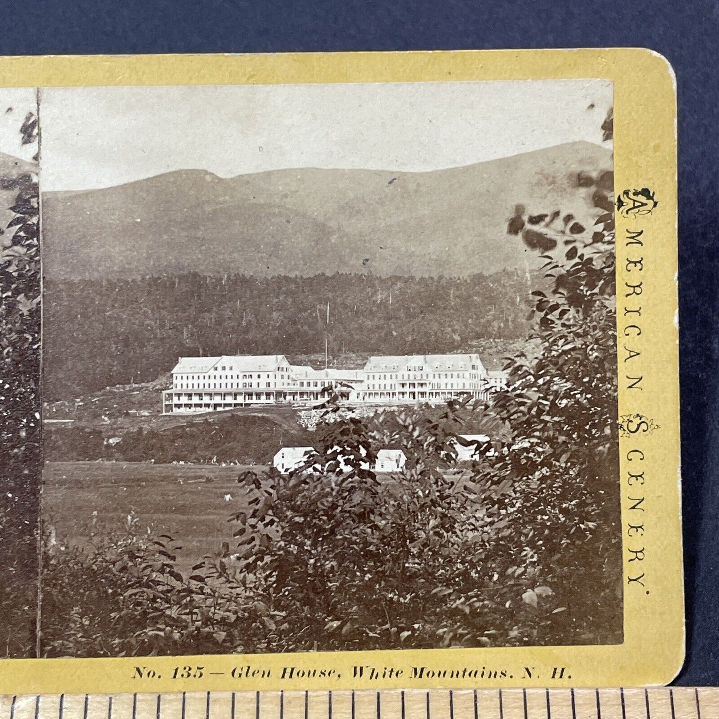 Antique 1870s Glen House North Conway NH Stereoview Photo Card V2144