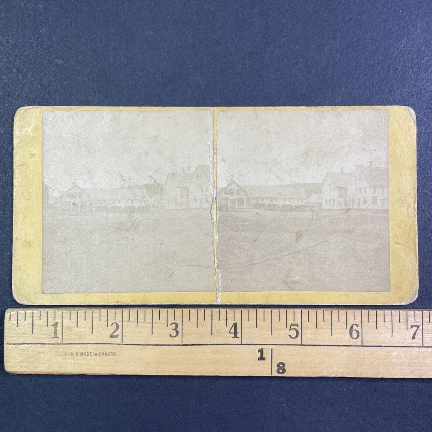 Horse Stables and Hotel Rochester NY Stereoview A.J. Whittemore c1870s Y1002