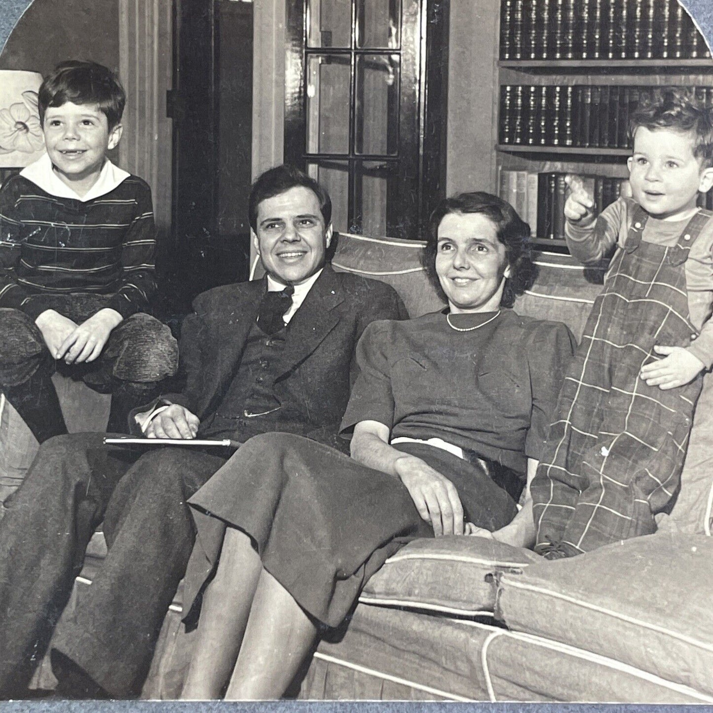 Dr Burwell Dodd & Family Stereoview Westerly Connecticut Antique c1935 X1560