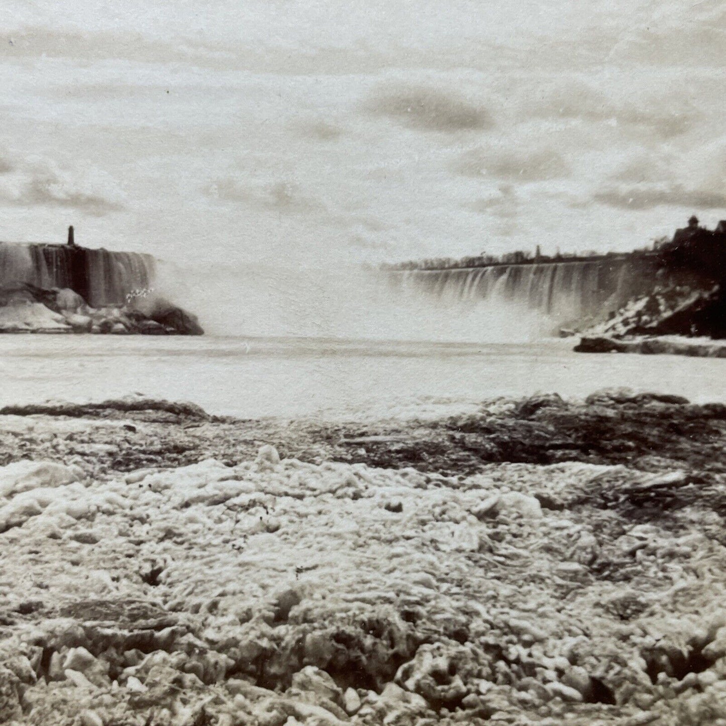 Antique 1860s Niagara Falls First Photos Stereoview Photo Card P2532