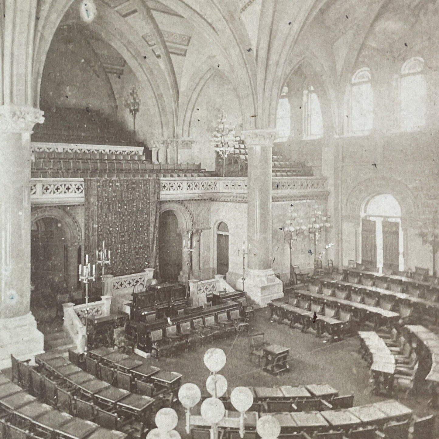 New York State Capitol Albany NY Stereoview William Notman Antique c1876 X4228