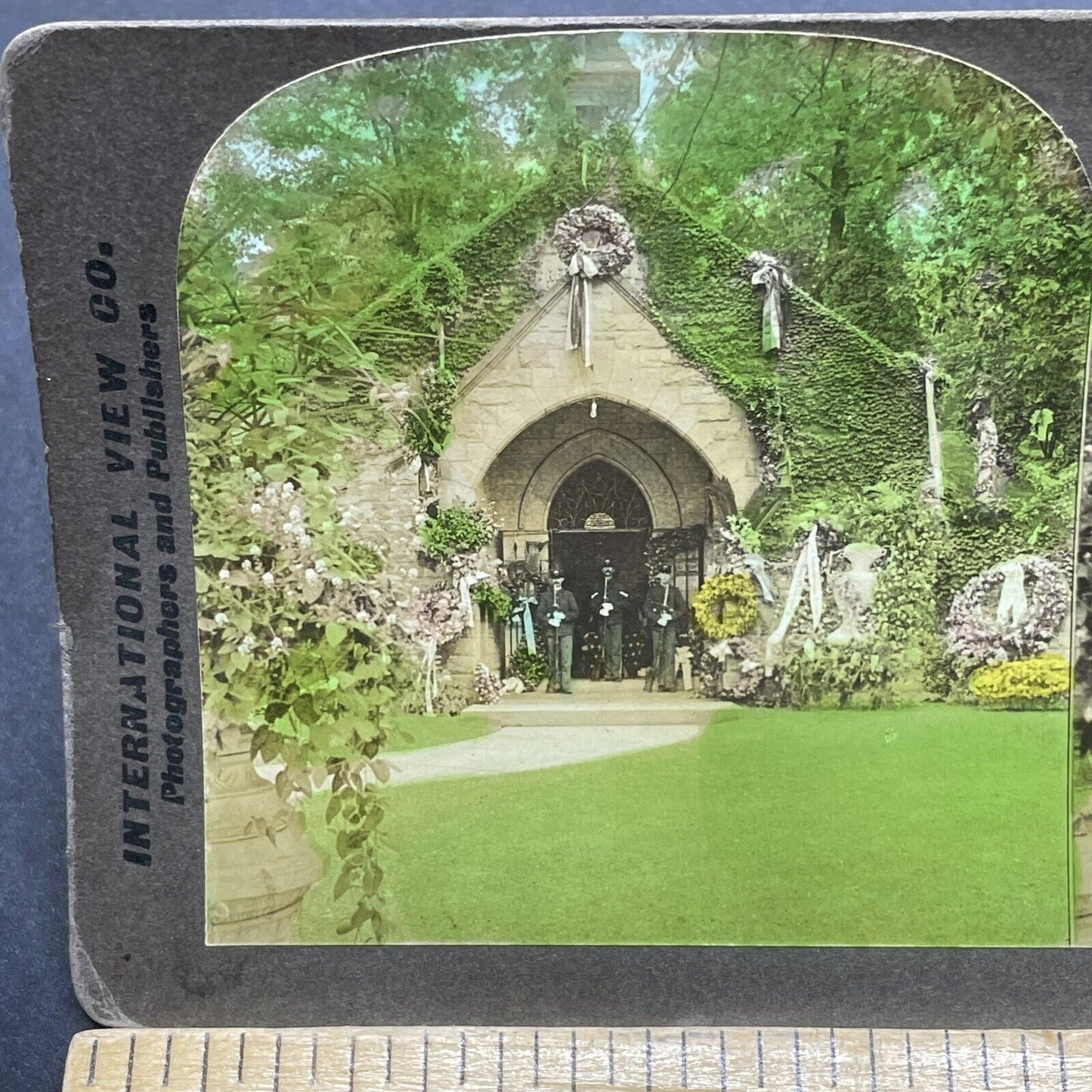 Antique 1901 Tomb Of President McKinley Canton Ohio Stereoview Photo Card P1862