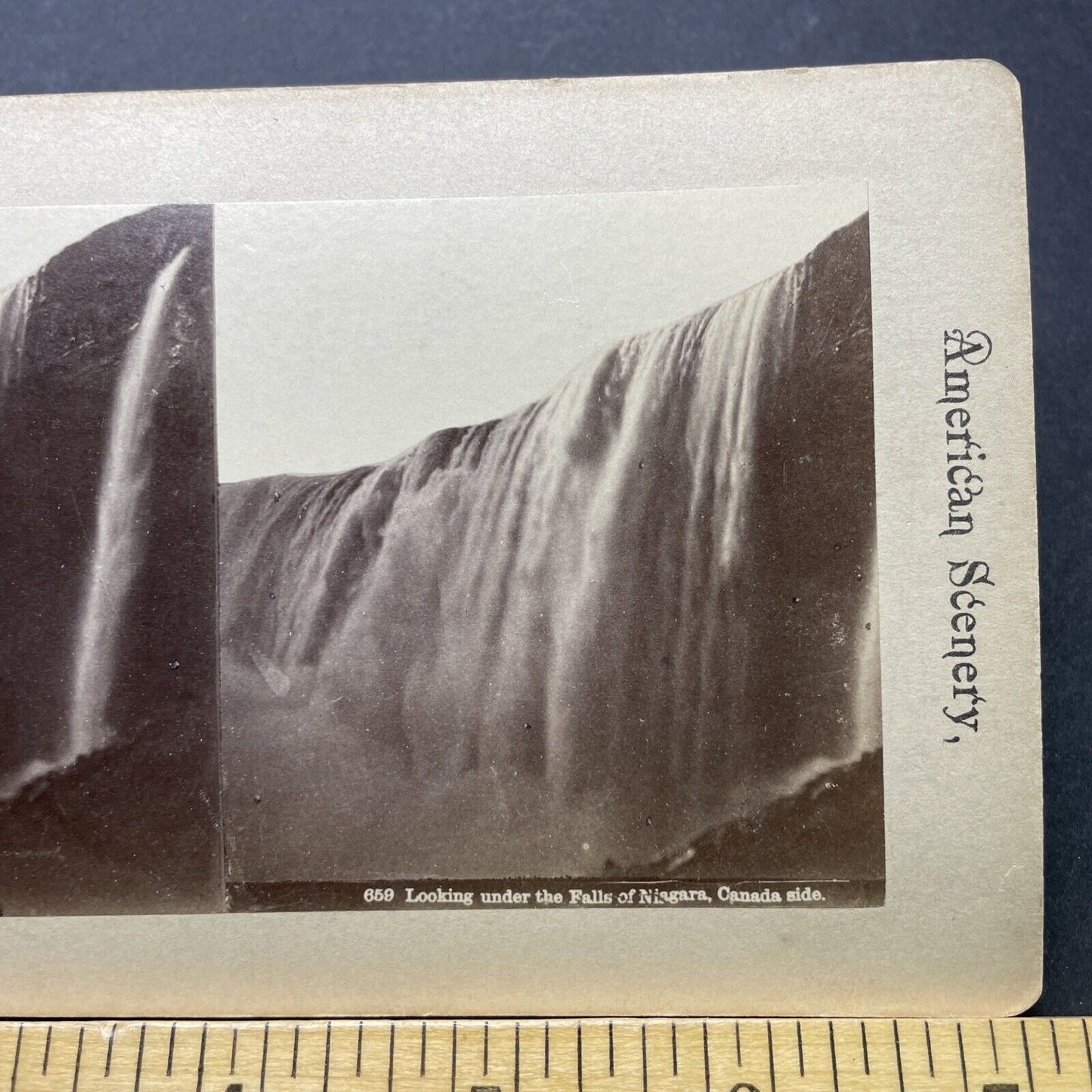 Antique 1860s Niagara Falls First Photos Stereoview Photo Card P2533