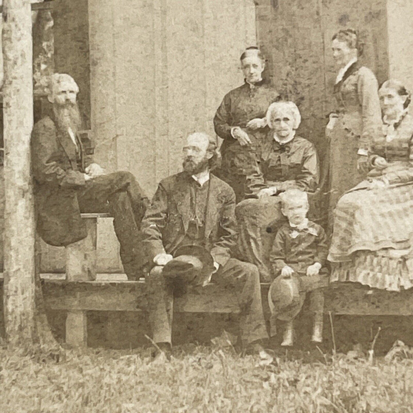 John Heyl Vincent Stereoview Chautauqua New York Cottage Antique c1875 X1241