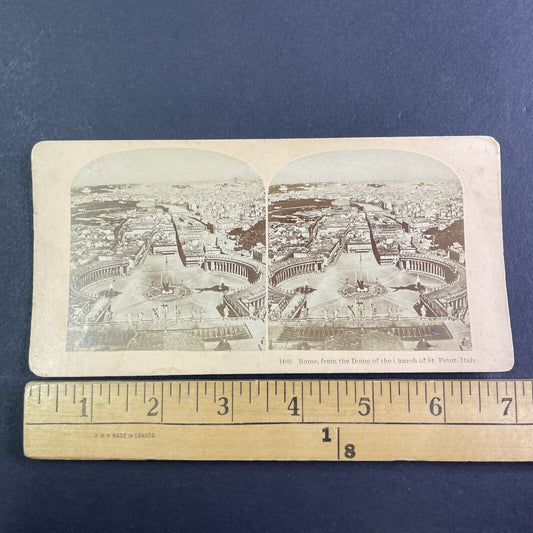 Rome and the Vatican Italy Stereoview BW Kilburn Antique c1880s X4121