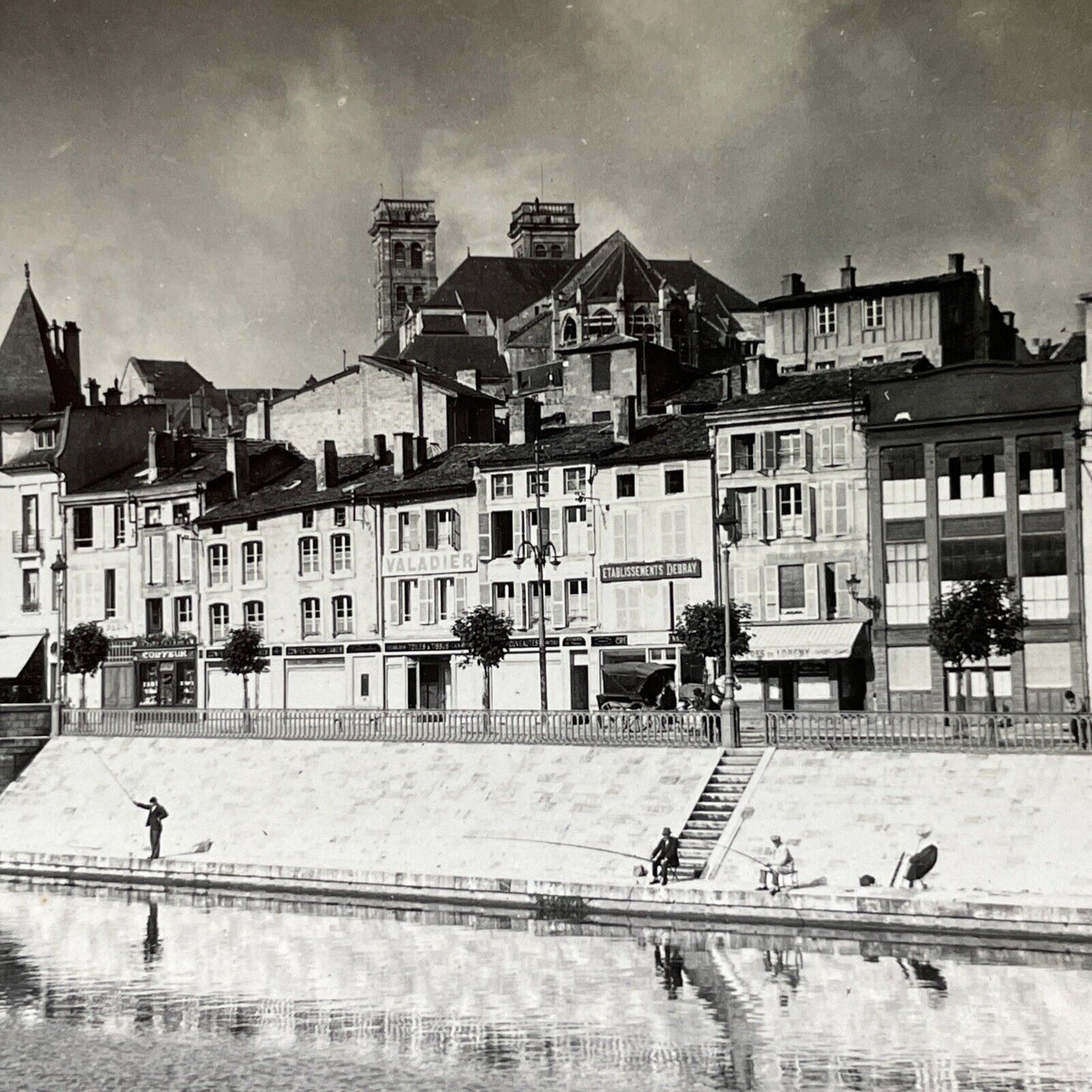 Antique 1930s The Verdun Meuse River France Stereoview Photo Card V2940