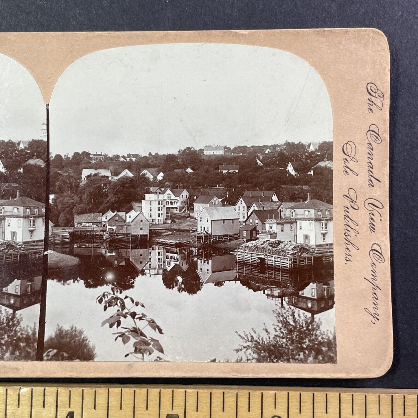 Bear River Nova Scotia Canada Stereoview Antique c1899 Y489